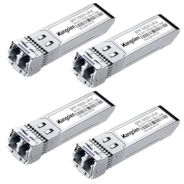 Imagem de Cisco SFP-10G-LR Compatível SFP+ 10GBASE-LR 1310nm 10km DDM Duplex LC, SMF Módulo Transceptor Óptico para Meraki MA-SFP-10GB-LR, Ubiquiti UniFi UF-SM-10G, Mikrotik, TP-Link (4 por pacote)