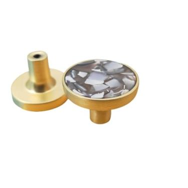 Imagem de Puxadores da cozinha da mobília do armário da gaveta para o botão da cozinha da mobília da gaveta da porta do armário decoram o gancho de suspensão da parede, m, pedra do escudo