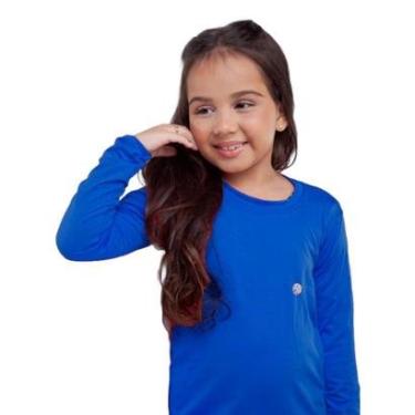 Imagem de Camisa Infantil Térmica Uv50+ Proteção Solar Menina Segunda Pele-Feminino