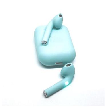 Imagem de Fone de ouvido stereo sem fio bluetooth air-r02 - azul claro - Space