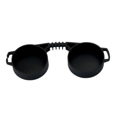 Imagem de BaotyJie Tampas de Lentes Acessórios Binoculares Preto Compacto Profissional Resistente 10x42 Substituição Direta Presentes Capas Protetoras para Binóculos, Ocular