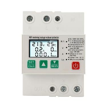 Imagem de Disjuntor WiFi AC230 50/60 HZ 1A-63A, Montagem Em Trilho Din, Sobretensão/subtensão e Proteção contra Sobrecorrente