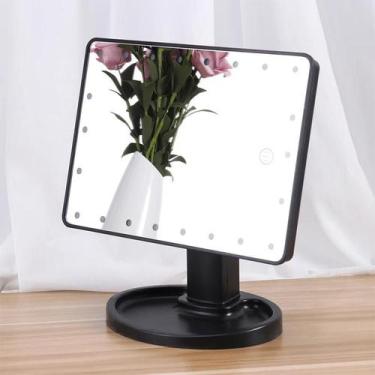 Imagem de Espelho De Mesa Maquiagem Led Luz Portátil Camarim Regulagem - ESPELHO
