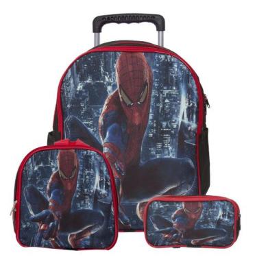 Imagem de Kit Mochila Infantil Masculina Homem Aranha Passeio - Toys 2U