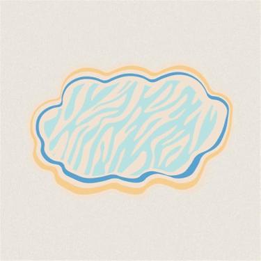 Imagem de HJZSZX Pequeno tapete de sala de estar em formato fresco, irregular, resistente ao desgaste, cobertor de cama para quarto, FYR, sem fiapos, 5.100 x 160 cm (3,3 x 5,25 pés)