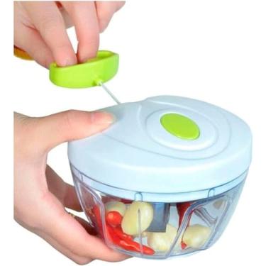 Imagem de Processador de Alimentos Manual 500ml com Corda – Triturador e Picador Prático e Portátil