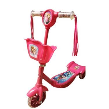 Imagem de Patinete Infantil 03 Rodas Cesta,Musica,Luz Personag:Frozen - SAMBA TO