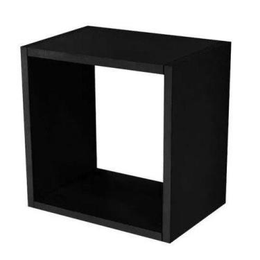 Imagem de Nicho Decorativo Quadrado 31x31x15 Preto. - M A Sorprezo