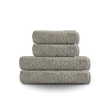 Imagem de Toalhas Premium Kit 4 Peças Absorção Superior e Suavidade - Bella Enxo