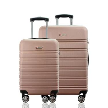 Imagem de Kit 2 Malas Viagem Rígida Expansiva Bordo 10kg e Média Despachada 23kg