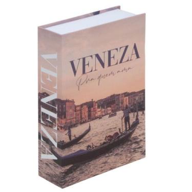 Imagem de Cofre Camuflado Formato de Livro Discionario com Chave Porta Joias de 