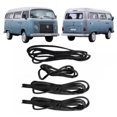 Imagem de Kit Borracha Porta Diant Correr Traseira Kombi 1997 À 2013 - Supercent