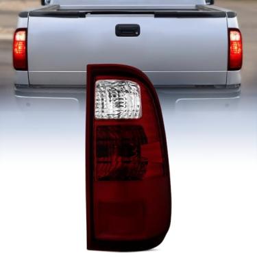 Imagem de Nilight Conjunto de lanterna traseira compatível com 2008 2009 2010 2011 2012 2013 2014 2015 2016 Ford F250 F350 F450 Super Duty substituição da lâmpada traseira estilo original lado do motorista