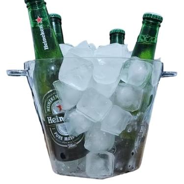 Imagem de Balde De Gelo Cristal Acrílico 4,250L