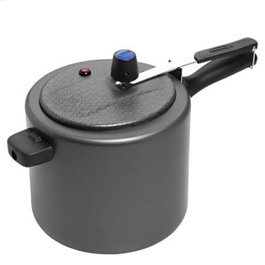 Imagem de Panela de Pressão Antiaderente Não Gruda Dentro e Fora 7 Litros Fácil de Limpar Válvula de Segurança