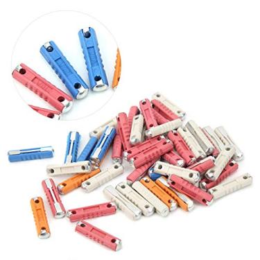 Imagem de Kit de Fusíveis de Carro de Alto Desempenho 50pcs 5A 8A 16A 25A Conjunto de Fusíveis Europeus Em Formato de Torpedo Estável