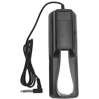Imagem de GRCFUMO Pedal de teclado de sustentação de piano elétrico, pedal de piano digital de metal antiderrapante, pedal de sustentação de teclado de alta resistência para sintetizadores