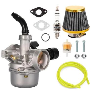 Imagem de Kit de carburador PZ19 - Projetado para TaoTao Baja Kazuma Loncin Sunl Peace Sports Kayo Fox SSR 6 Kandi 50 70 90 110 125cc 4 rodas ATV Quad Pit Dirt Bike Go Kart Cart Peças de ciclomotor (amarelo.)