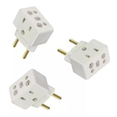 Imagem de Kit 3 Adaptador Tomadas Bob 10a/20a - D&K