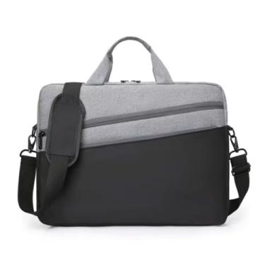 Imagem de Capa Case Note Bag Maleta Bolsa Estojo Pasta Organizadora Notebook 16 Polegadas Divisórias Impermeável com Alça De Ombro Alça De Mão Reforçada 2 Bolsos Externo (Preto)