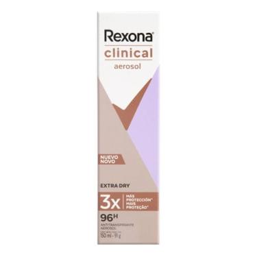 Imagem de Kit c/ 2 Antitranspirante aerossol Rexona Extra Dry 150 ml