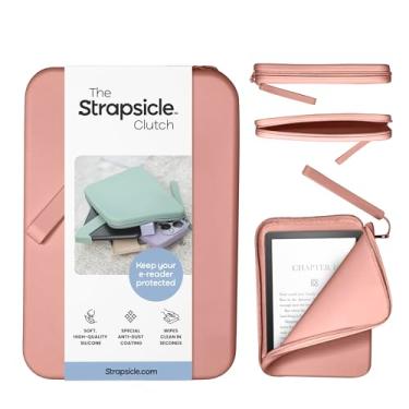 Imagem de Strapsicle Bolsa de silicone para Kindle e E-Readers – Bolsa multiuso para celular, carteira e chaves – Serve para Kindles, Kobos, Nook, 17.3 cm Paperwhite, iPad Mini 6 – Revestimento antipoeira –