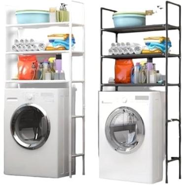 Imagem de Rack Organizador Com Prateleiras Lavanderia Para Máquina de Lavar，Aplicação quarto, armazenamento do banheiro(Suporte de Maquina Cor Aleator)