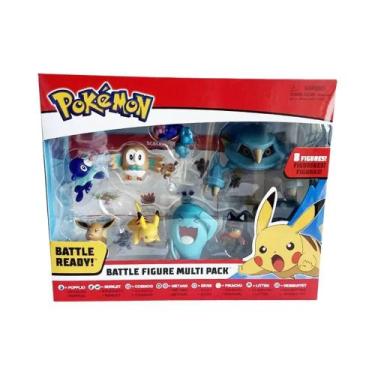 Imagem de Conjunto De Figuras Pokémon Pikachu 8 Peças Popplio Rowlet Cosmog Meta