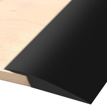 Imagem de Faixa de transição de tapete de borracha de 3,5 m capa de limite autoadesiva preta para altura dentro de 5 mm (telha a carpete, madeira, piso)