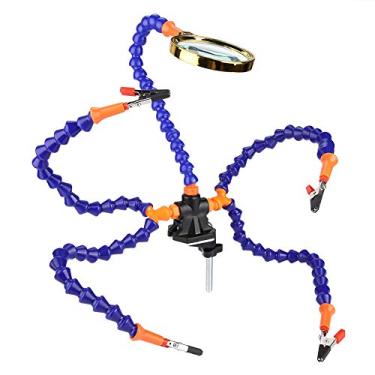 Imagem de 5 Mãos de Solda Clipe Flexível Com Lupa para Reparo de Soldagem (Com ventilador)