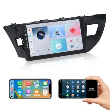 Imagem de Roadanvi Estéreo automotivo Android 12 de 10,2 polegadas para Toyota Corolla 2014 2015 2016 Carplay Android Auto Radio WiFi + 4G LTE 1280 x 720 QLED unidade de cabeça de tela sensível ao toque