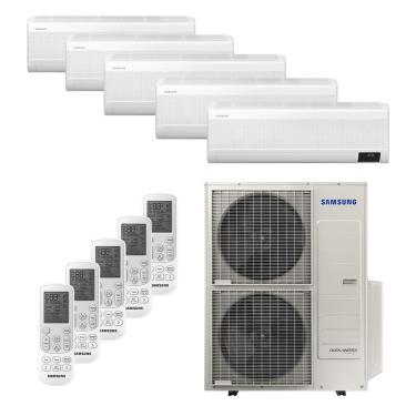 Imagem de Ar-Condicionado Multi Split Inverter 48000 BTUs Samsung Quente e Frio (2 Evap. HW 9000 + 3 Evap. HW 12000) 220V