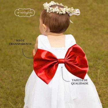 Imagem de Laço Estruturado Para Vestido Azul Branco Vermelho Rosa Lilas Verde Ch