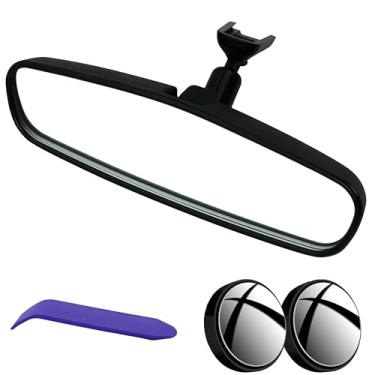 Imagem de EAP Espelho retrovisor interno compatível com Chevy Cruze Equinox Malibu Sonic Trax GMC Acadia Terrain Buick Encore Envision Cadillac ATS SRX, 13585947 13503045