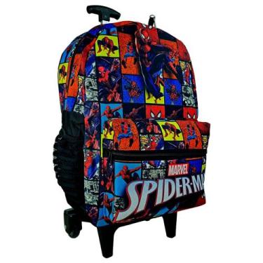 Imagem de Mochila Carrinho Rodinha homem aranha TOP  - PTRIX