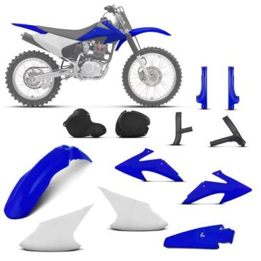 Imagem de Kit Plástico Crf 230f 2008 À 2014 - Pro tork, AZUL, Único