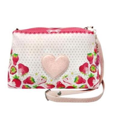 Imagem de Bolsa Infantil Feminina Moranguinhos com Coração Magicc Bolsas MI-087-Feminino