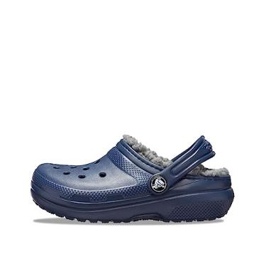 Imagem de CROCS Classic Lined Clog T - Navy/Charcoal - C6, 207009-459-C6, Kids Unisex, Navy/Charcoal, C6