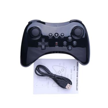 Imagem de linsuntop Wireless Pro Controller for Wii U Pro, Rechargeable Game Controller for Wii U with Charging Cable(Black)