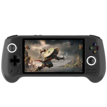 Imagem de Console de jogos portátil retrô RG556, tela AMOLED sensível ao toque de 5,5 polegadas, Unisoc T820, Android 13, jogos pré-instalados, 8 GB, LPDDR4X, 128 GB + 256 G, cartão SD, WiFi, reprodutor de