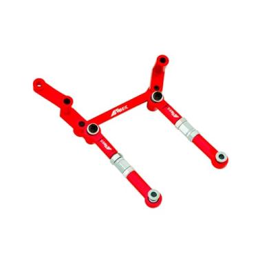 Imagem de NMNRC Alum Steering Bell Crank Servo Saver Links Bellcrank Kit for Hyper Go 1/16 H16BM H16PL H16GT H16DR 16207 16208 16209 16210 Series Upgrades Part Red