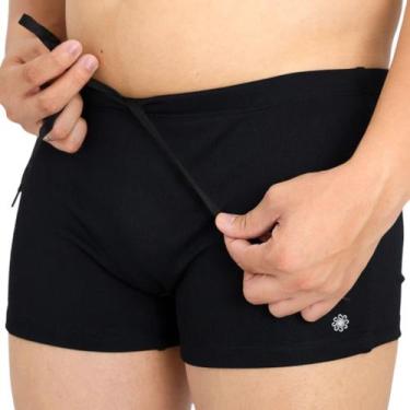 Imagem de Sunga Boxer Bicolor Praia E Piscina - Suport Fitness, Preto, P, Mascul