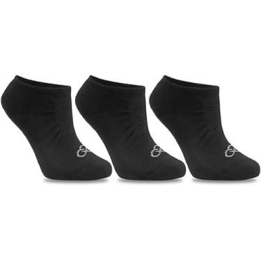 Imagem de Meia Olympikus Invisível C/3 Pares Masculino, 39/44, Preto, Masculino