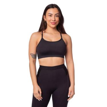 Imagem de Top Feminino Fila Life Preto, Preto, GG