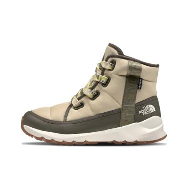 Imagem de THE NORTH FACE Bota feminina ThermoBall com cadarço Luxe WP, Cascalho/verde-oliva, 36