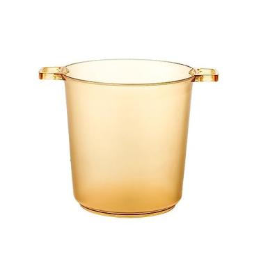 Imagem de balde de gelo para festas balde de gelo acrílico balde de champanhe comercial bar transparente criativo balde de gelo 5 litros balde de gelo transparente fosco recipiente de gelo balde de vinho (cor