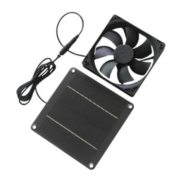 Imagem de Rrlihjgu Ventilador Solar De Exaustão 20W Impermeável | Ventilador De Exaustão A Energia Solar | Exaustor Para Telhado Sótão Galpão Canil Celeiro Garagem Estufa Casa De Campo