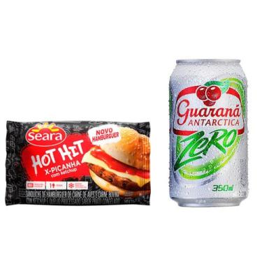 Imagem de Kit 1 Refrigerante Guaraná Antarctica Zero Lata 350ml - Seara