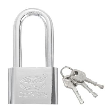 Imagem de PATIKIL Cadeado com chave, 5 cm de largura, pino de aço, cadeados marinhos com chave diferente para porta ao ar livre, cerca, ferrolho armário, caixa de ferramentas de armazenamento, armário de