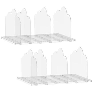 Imagem de Divisor de prateleira ajustável para armário, divisória de prateleira, organizadores de bolsa de plástico, separadores de bolsa de plástico, organizador de armazenamento, separador de estante para